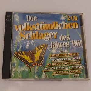 Die Volkstumlichen Schlager Des Jahres '96 Greatest German Hits of 1996 2 CD Set